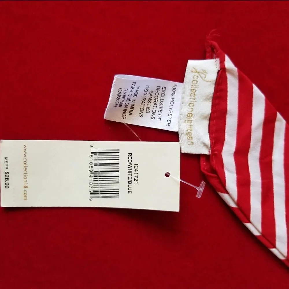 collection 18 red, white and blue necktie